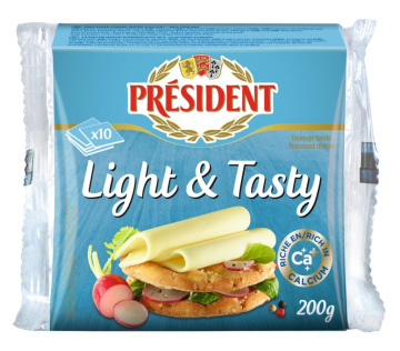 Président Light & Tasty Cheese Slice