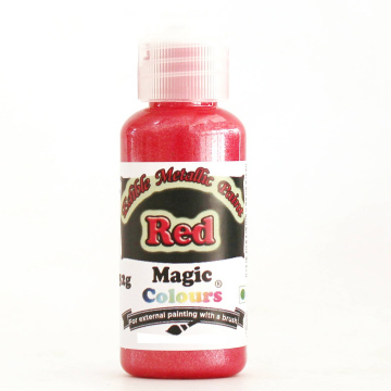 Magic Colours Edible Metallic Paint Red