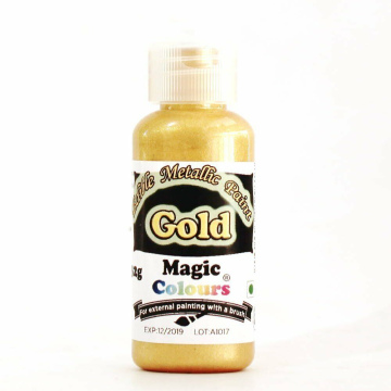 Magic Colours Edible Metallic Paint Gold